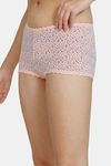 Zivame Low Rise Full Coverage Boyshorts - Gardenprint Peach Pearl — thumbnail 3